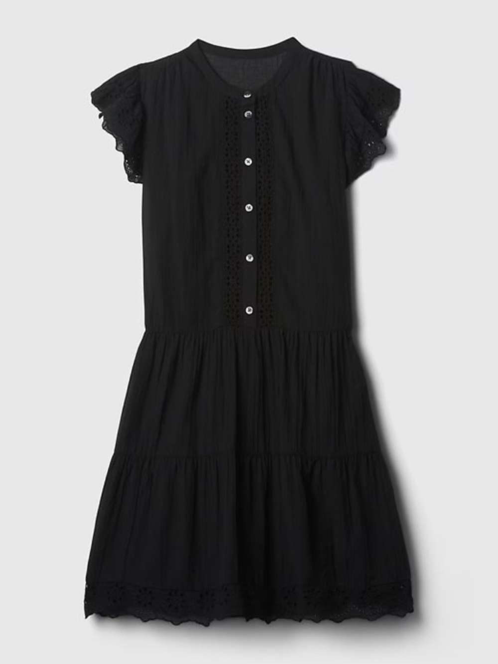 GAP Textured Crinkle Crochet Mini Dress XS